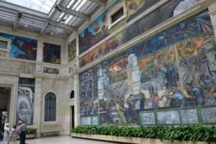 車城攬萃 曠世藝術精品《底特律工業(yè)》壁畫